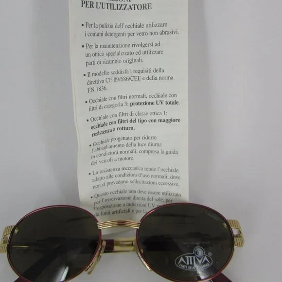 NOS / NWT Vintage Charme Attiva Egyptian Pharaoh 7536 207 Designer Sunglasses NOS / NWT Vintage Charme Attiva Egyptian Pharaoh 7536 207  main image 4